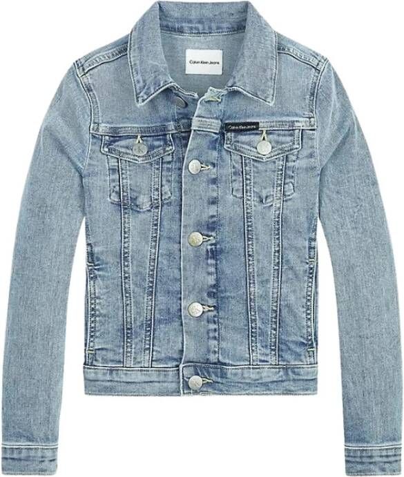 Calvin Klein Capispalla Ig0Ig01440 Trucker Ia4 Vash MID , Blauw, Dames