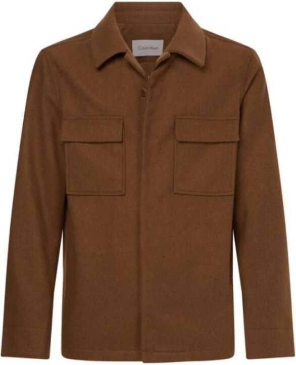 Calvin Klein Zomerjassen Bruin Heren