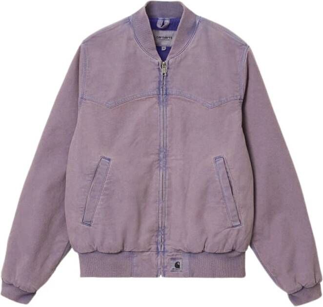 Carhartt WIP Women's Santa Fe Bomber I030284 Razzmic jacket , Paars, Dames