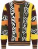 Carlo colucci Sweater C9925 Bordeaux , Geel, Heren online kopen