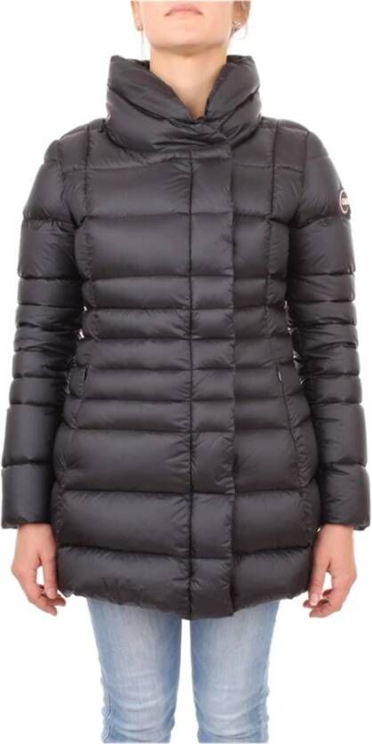 Colmar Iridescent Down Jacket With Side Opening , Zwart, Dames