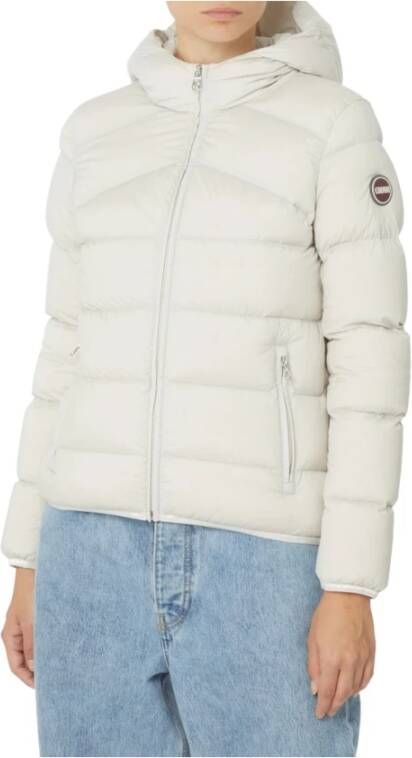 Colmar Gemonteerde puffer jas met capuchon , Wit, Dames