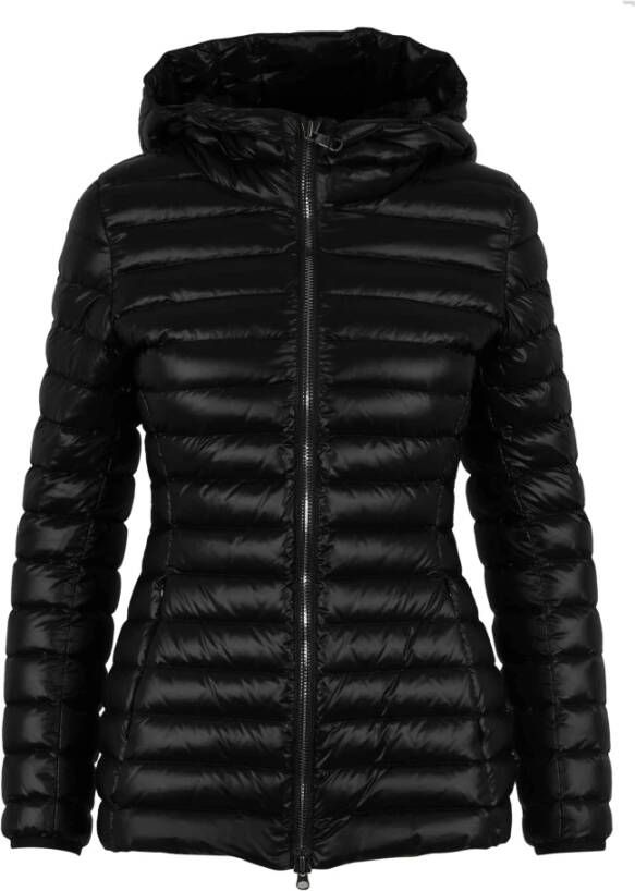 Colmar Zwart Mid Length Iridescent Effect Down Jacket , Zwart, Dames