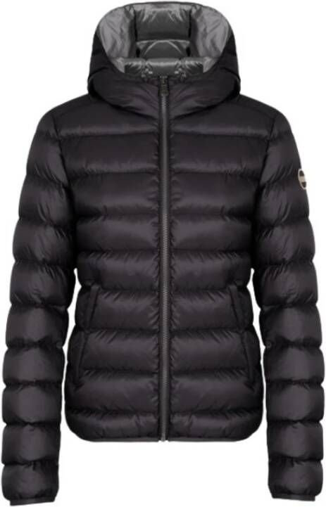 Colmar Zwart Short Hooded Down Jacket , Zwart, Dames