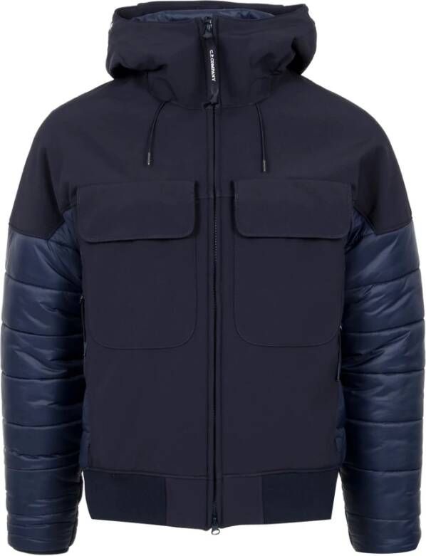 C.P. Company C.p. S R gemengde bril jas , Blauw, Heren