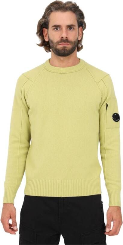 C.P. Company Ronde hals gekweek , Geel, Heren