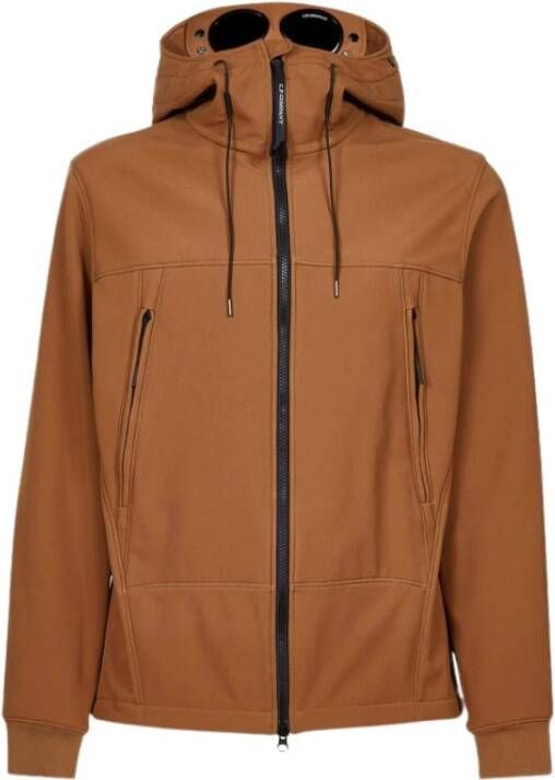 C.P. Company Veste Shell R Goggle Jacket , Bruin, Heren
