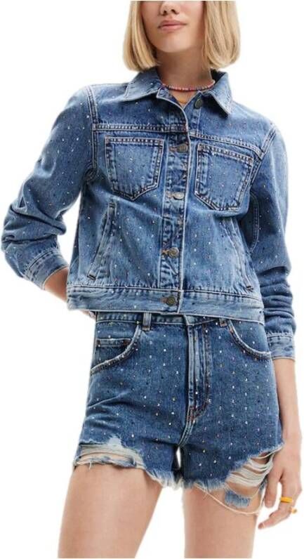 Desigual Spijkerjassen Blauw Dames
