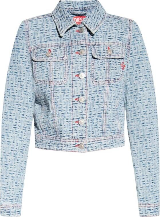 Diesel De Simmy denim jas , Blauw, Dames