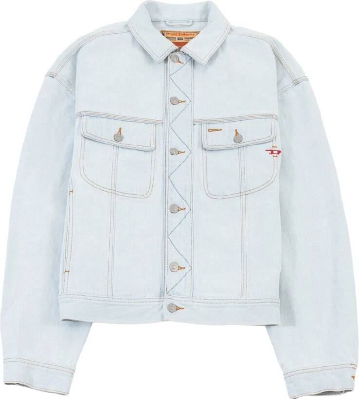 Diesel Denim jas d lillo , Blauw, Heren