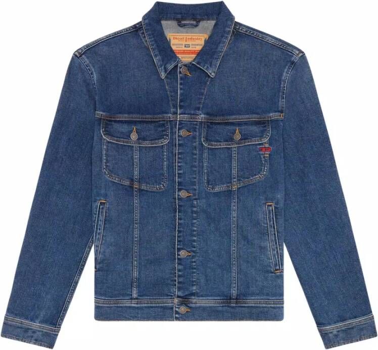Diesel Spijkerjassen Blauw Heren