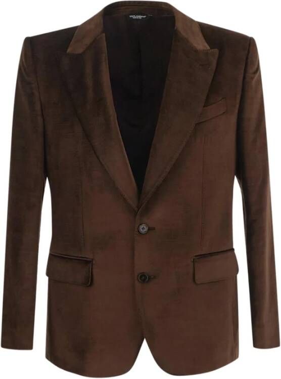 Dolce & Gabbana Blazers , Bruin, Heren