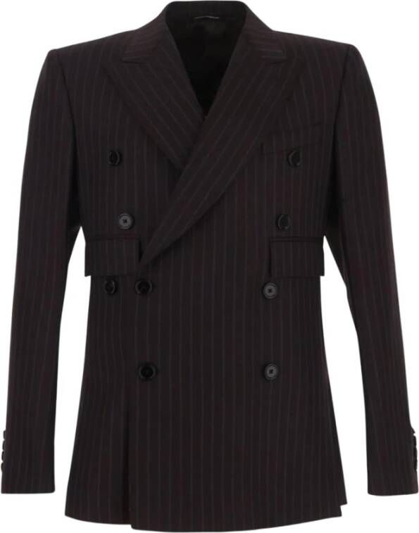 Dolce & Gabbana Double Breasted Jacket , Bruin, Heren