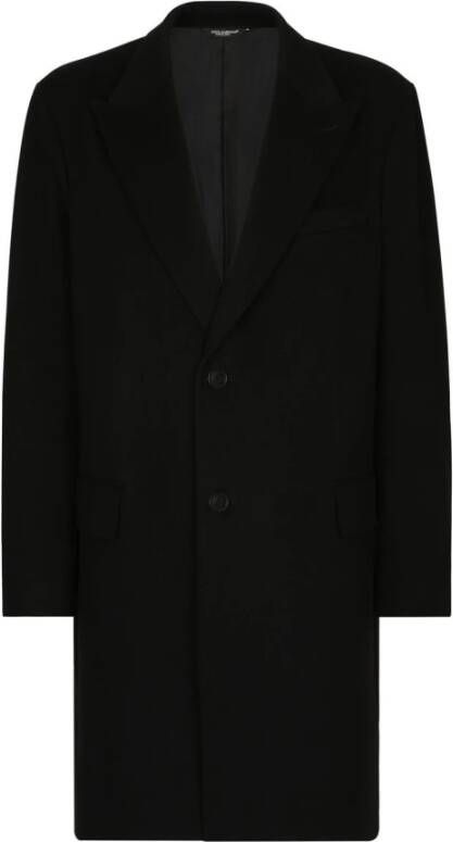 Dolce & Gabbana Enkele borsten lagen , Zwart, Heren