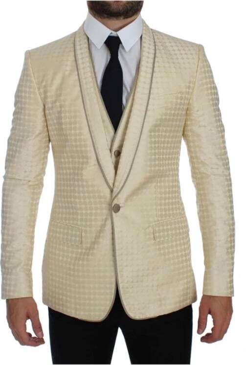 Dolce & Gabbana Formele blazers , Beige, Heren
