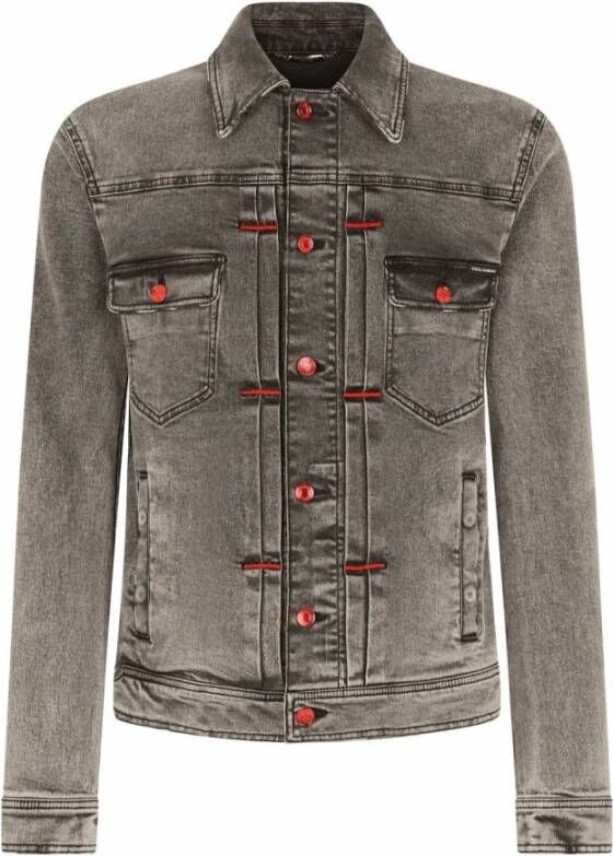 Dolce & Gabbana G9Wo0Dg8Er9S9001 Katoenjas , Grijs, Heren