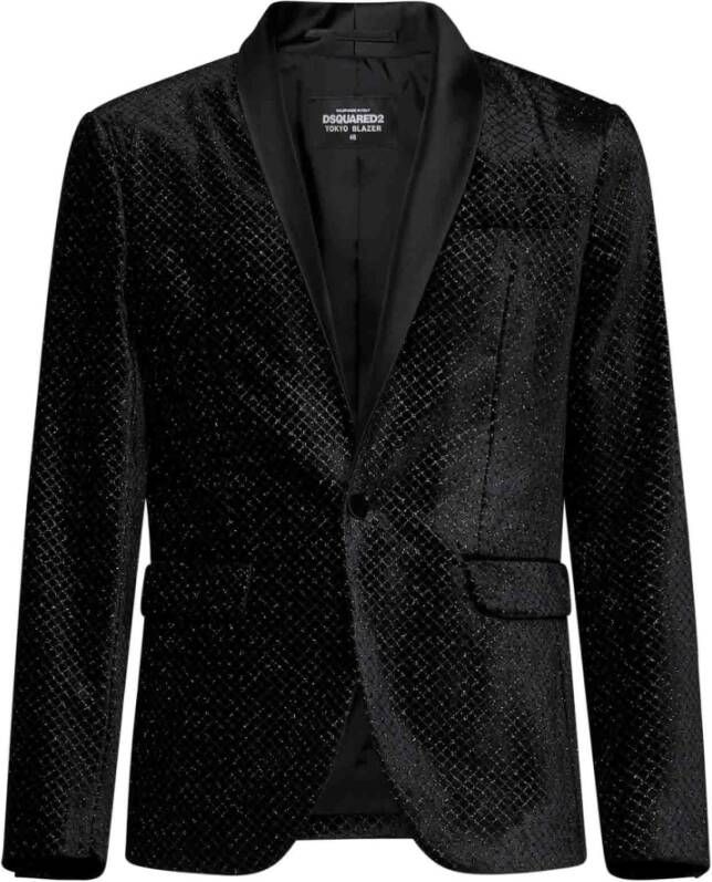 Dsquared2 Blazer , Zwart, Heren