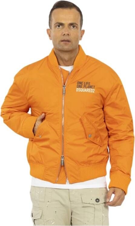Dsquared2 Bomberjacks , Oranje, Heren