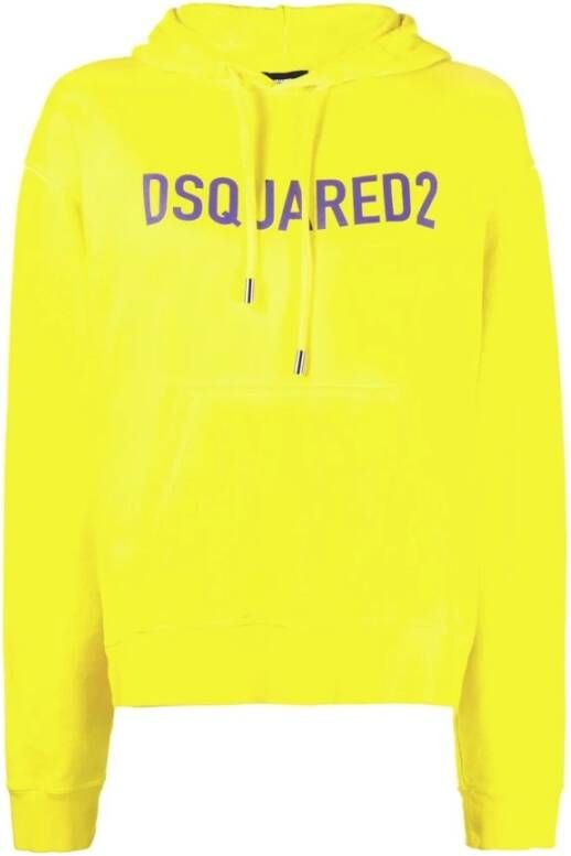Dsquared2 Hoodies & Sweatvesten Geel Dames