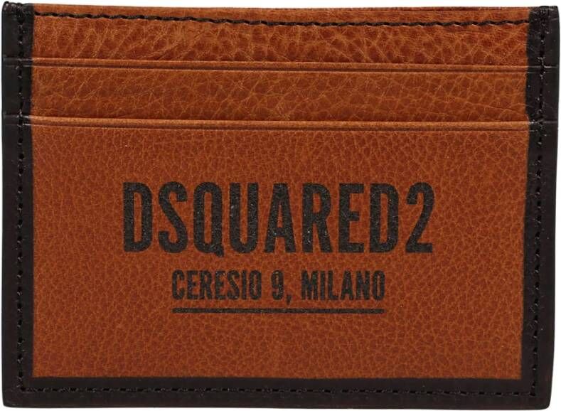 Dsquared2 Ceresio 9 Cardhold logo , Bruin, Heren