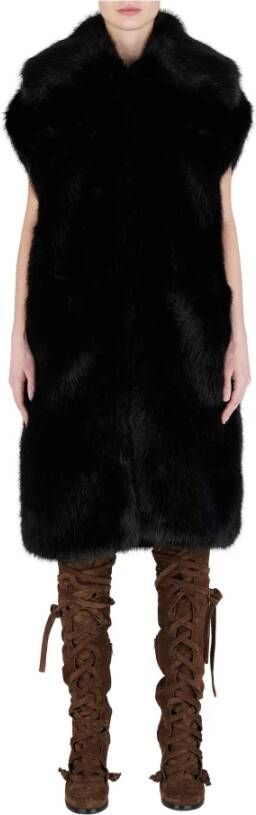 Dsquared2 Trenchcoats & Mantels Zwart Dames