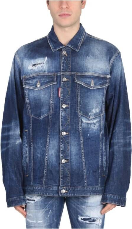 Dsquared2 Denim Jacket , Blauw, Heren