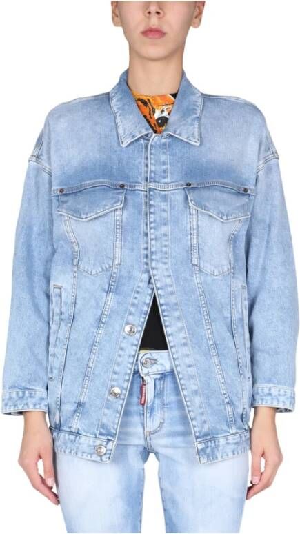 Dsquared2 Denimjacks , Blauw, Dames
