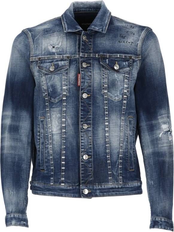 Dsquared2 Spijkerjassen Blauw Heren