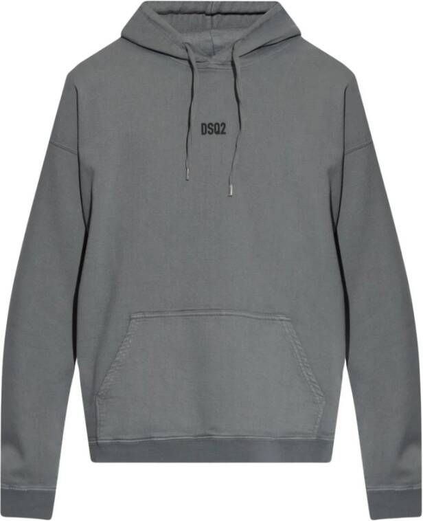 Dsquared2 Men Clothing Sweatshirts Grey Ss23 , Grijs, Heren