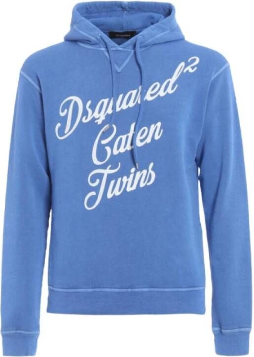 Dsquared2 Hoodies , Blauw, Heren