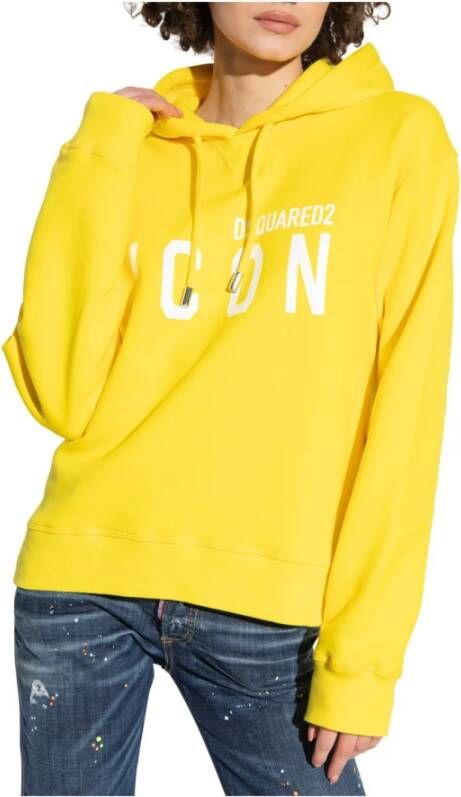 Dsquared2 Hoodies & Sweatvesten Geel Dames