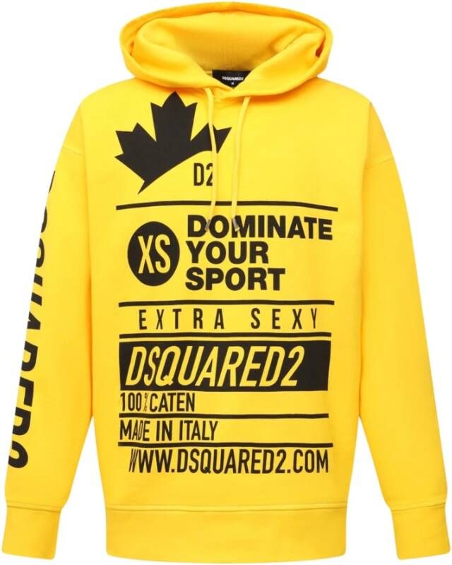 Dsquared2 Hoodies & sweatvesten Geel Heren