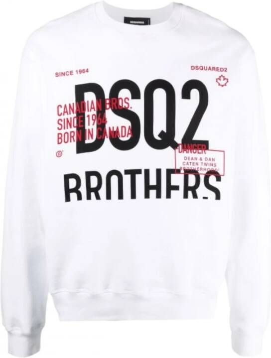 Dsquared2 Hoodies & sweatvesten Wit Heren