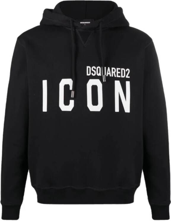 Dsquared2 Reflective Icon Hooded Sweatshirt , Zwart, Dames