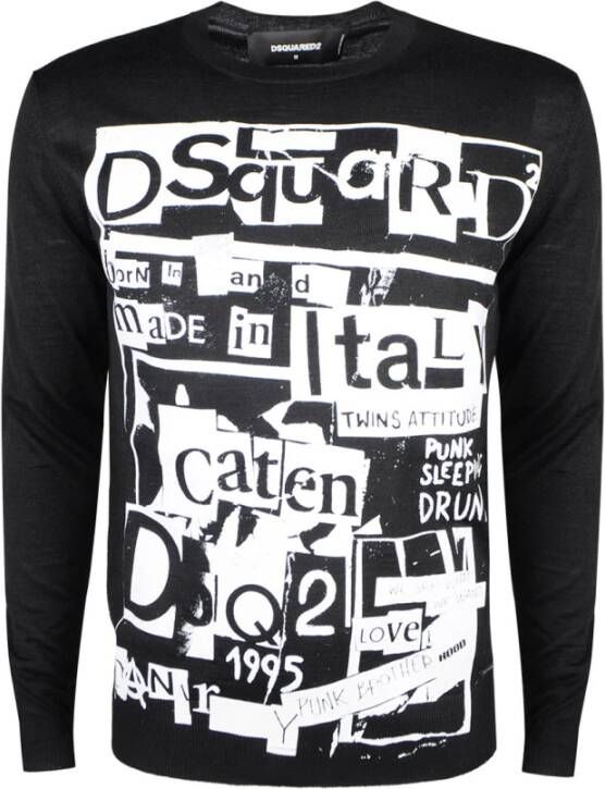 Dsquared2 Pull en maille à logo printé