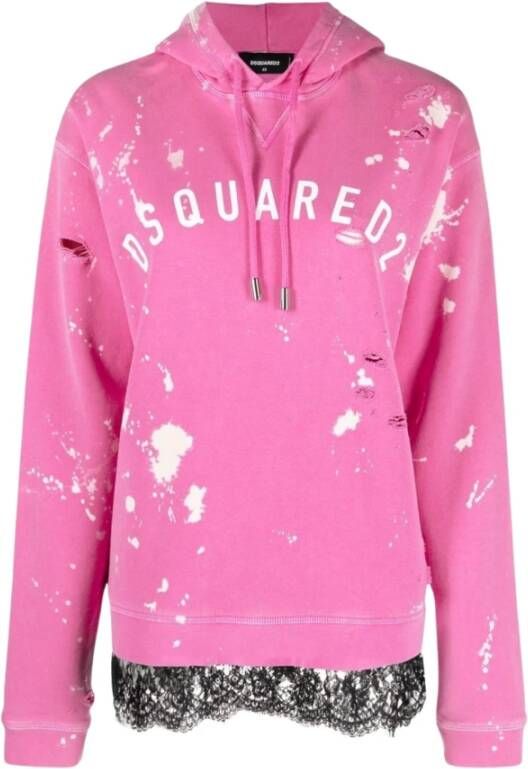 Dsquared2 S75Gu0456 S25030 Hoodies , Roze, Dames