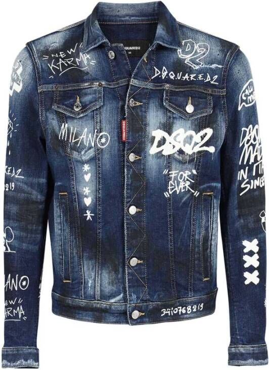 Dsquared2 Spijkerjasje , Blauw, Heren