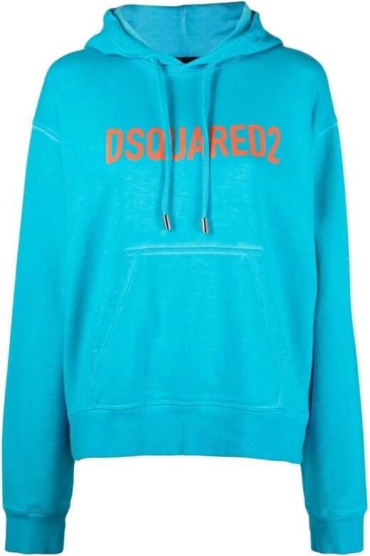 Dsquared2 Sweatshirts , Blauw, Dames