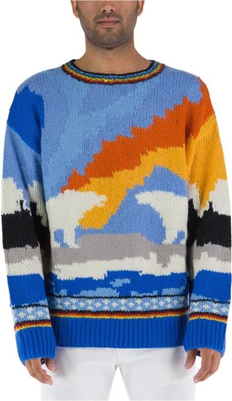 Dsquared2 Sweatshirts , Blauw, Heren