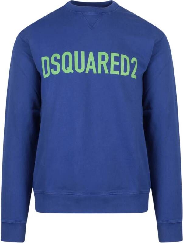 Dsquared2 Sweatshirts , Blauw, Heren