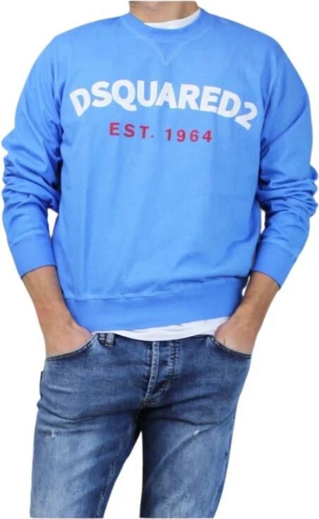 Dsquared2 Sweatshirts , Blauw, Heren