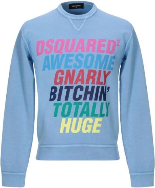 Dsquared2 Sweatshirts , Blauw, Heren