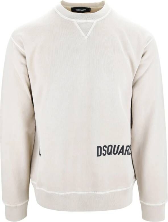 Dsquared2 Sweatshirts & Hoodies , Beige, Heren