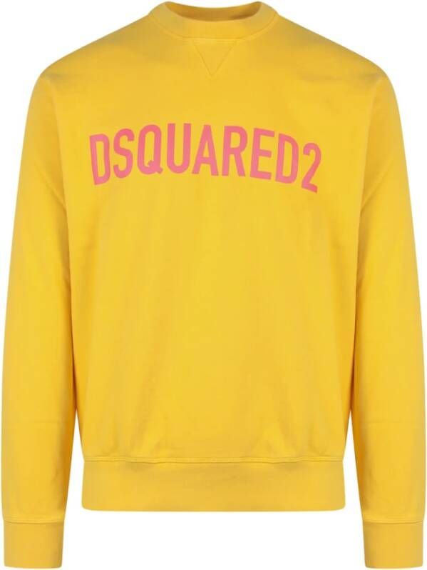 Dsquared2 Sweatshirts , Geel, Heren