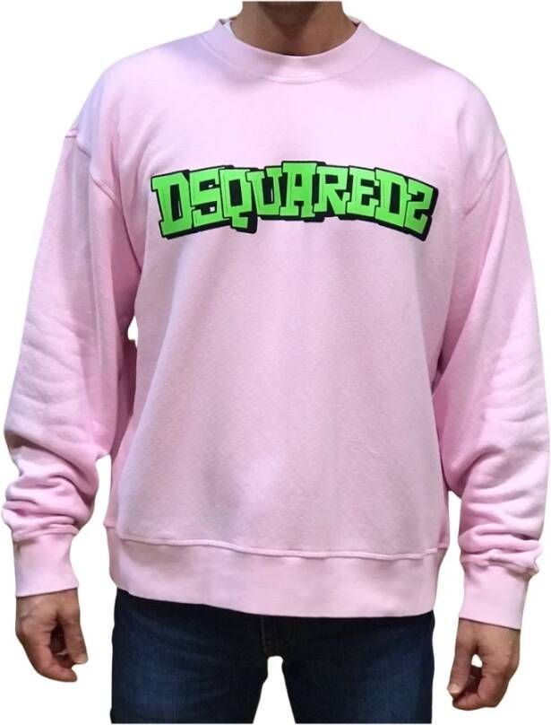 Dsquared2 Truien & Vesten Roze Heren
