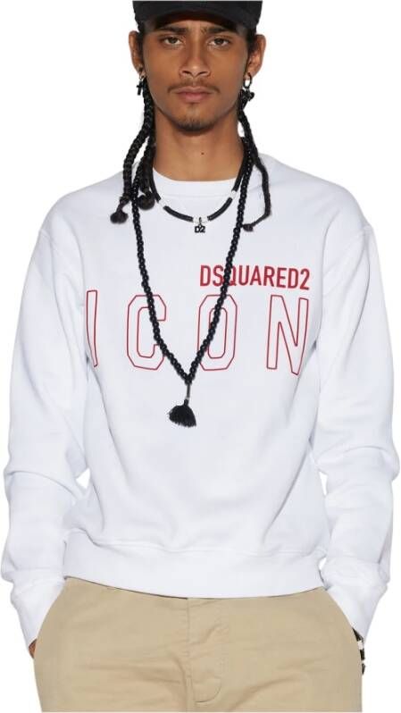 Dsquared2 Truien & Vesten Wit Heren