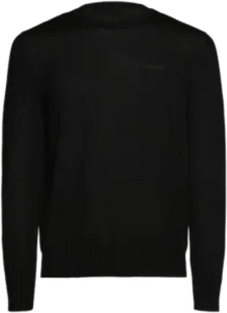 Dsquared2 Neon fijngebreide pullover van scheerwol met logo