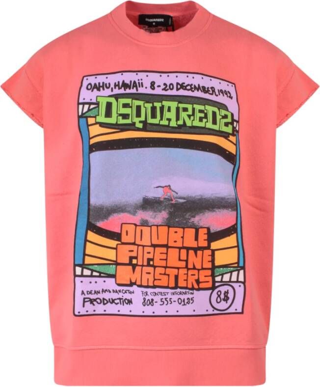 Dsquared2 T shirt , Oranje, Heren