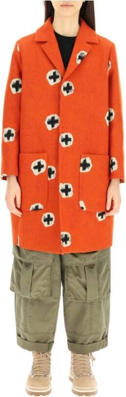 Dsquared2 Technical knickerbocker coat , Oranje, Dames