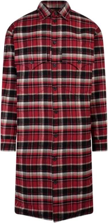 Dsquared2 Trenchcoats & Mantels Rood Heren